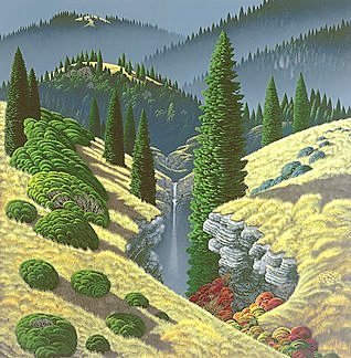 Bruce Ricker Handsigned & Numbered Limited Edition Serigraph:"Primordial Splendor "