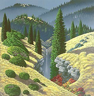 Bruce Ricker Handsigned & Numbered Limited Edition Serigraph:"Primordial Splendor "