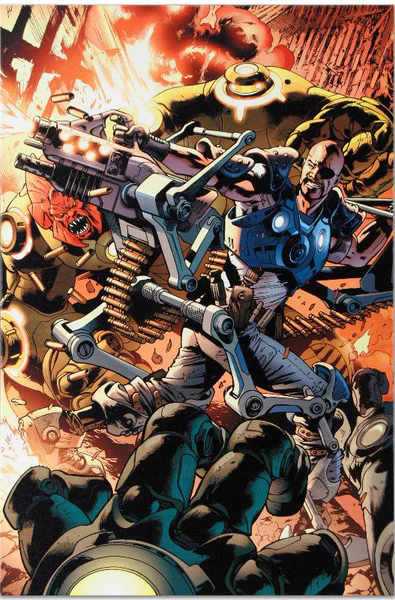 Bryan Hitch and Marvel Comics Limited Edition Giclée on Stretched Canvas: "Ultimate Doom #1"