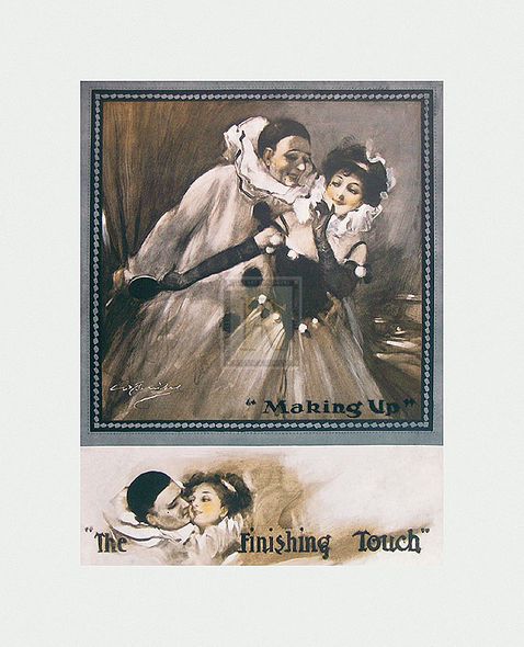 C. L. Barnibal Hand Numbered Limited Edition Print on Paper :""Making Up", "The Finishing Touch""