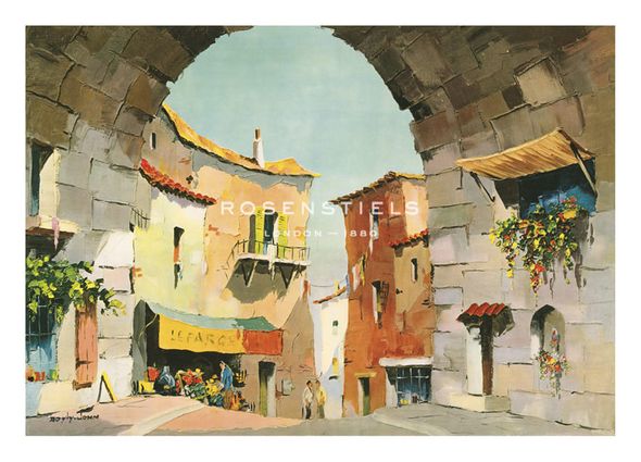 C.R. Doyly-John Hand Numbered Limited Edition Print on Paper :"The Old Archway"