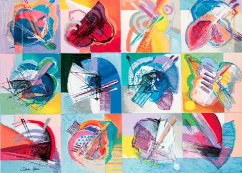 Calman Shemi Limited Edition Serigraph:"Spring Field"