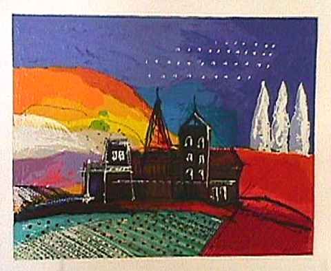 Calman Shemi Limited Edition Serigraph:"Tuscany Hill"