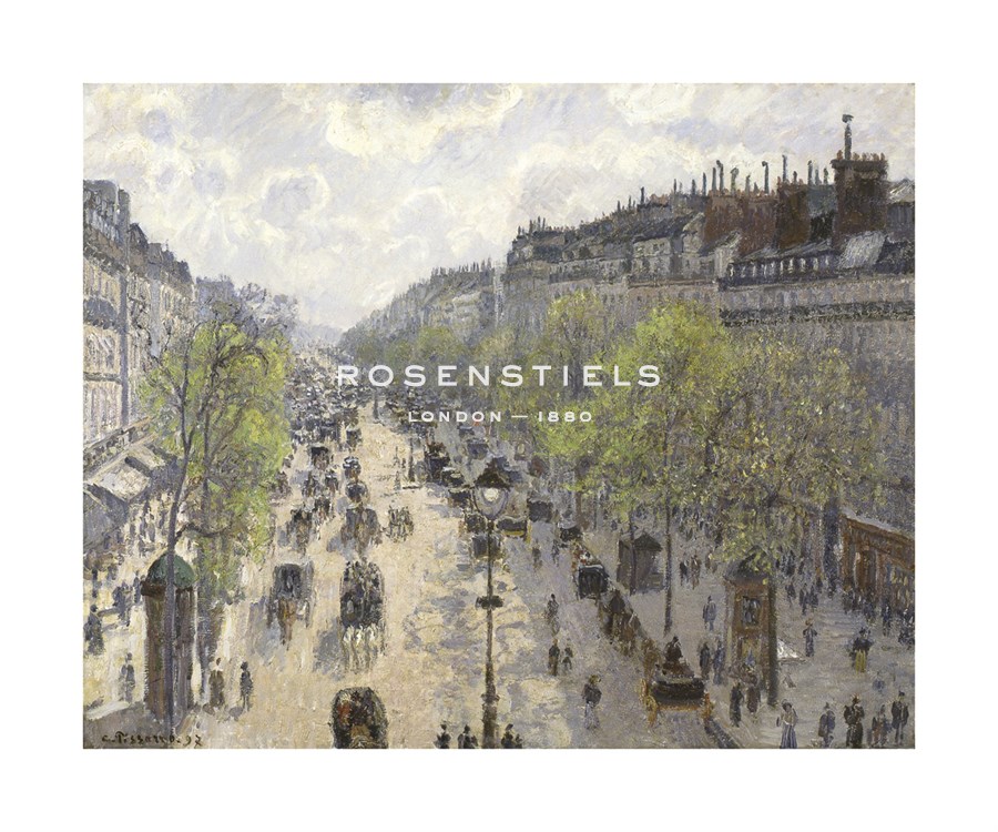 Camille Pissarro Hand Numbered Limited Edition Print on Paper :"Boulevard Montmartre, Spring, 1897"
