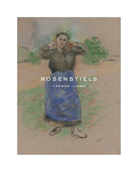 Camille Pissarro Hand Numbered Limited Edition Print on Paper :"Paysanne Nouant son Foulard"