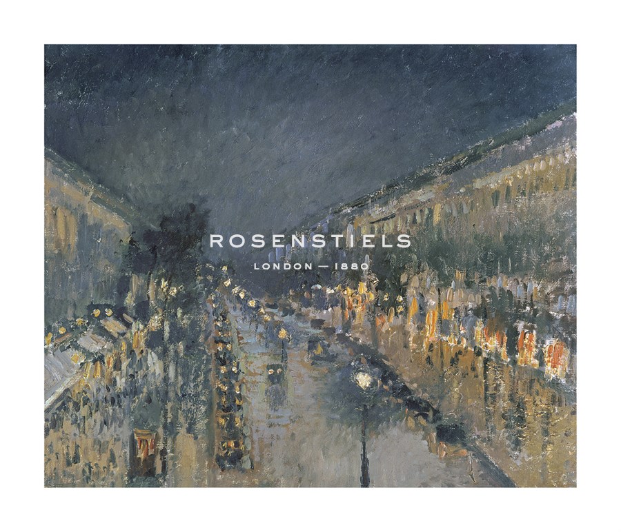 Camille Pissarro Hand Numbered Limited Edition Print on Paper :"The Boulevard Montmartre at Night, 1897"