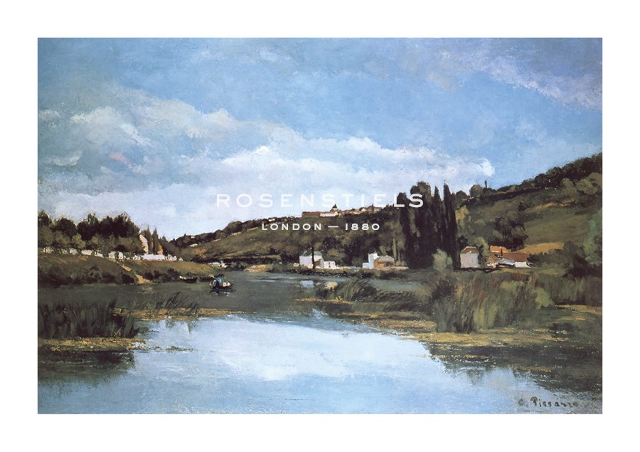 Camille Pissarro Hand Numbered Limited Edition Print on Paper :"The Marne at Chennevieres"