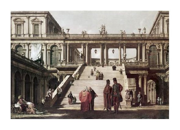 Canaletto Fine Art Open Edition Gicl&eacute;e:"Castle Yard"