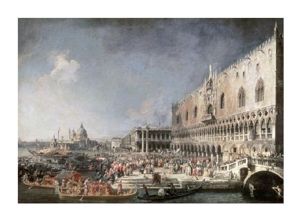 Canaletto Fine Art Open Edition Gicl&eacute;e:"Reception of French Ambassador in Venice"
