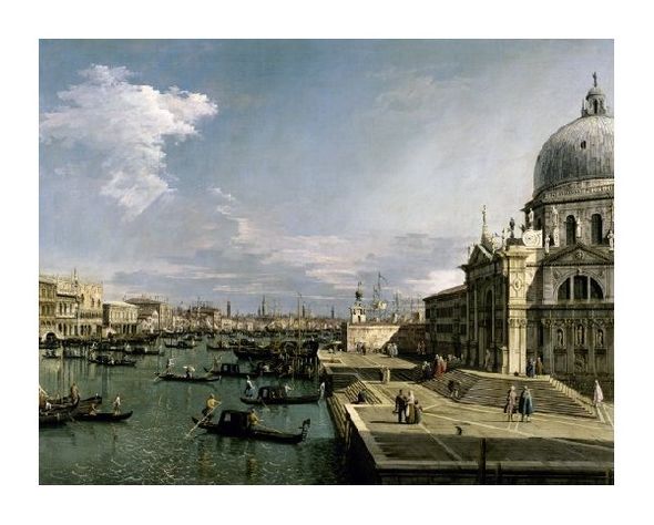 Canaletto Fine Art Open Edition Gicl&eacute;e:"Venice, Church of the Blessed Sacrament"