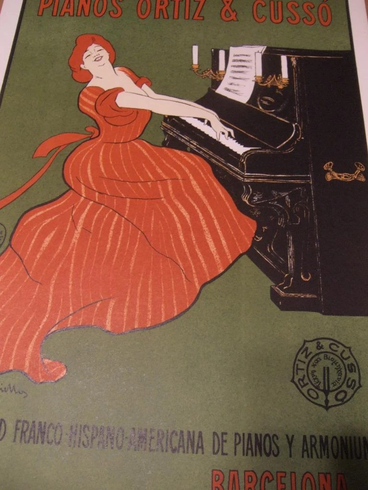 Cappiello Fine Art S2 Reproduction Lithograph Print: "PIANO ORTIZ AN & CUZZO" Cappiello Fine Art S2 Reproduction Lithograph Print: "PIANO ORTIZ AN & CUZZO"