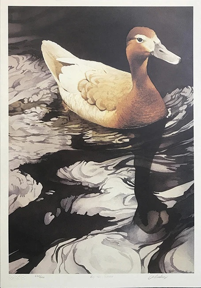 Carl Arlen Artist Hand-signed Limited Edition Lithograph: "BY THE DOCKS"