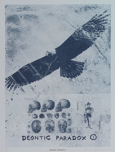 Carl Beam Artist Signed Limited Edition : "DEONTIC PARADOX 1" Carl Beam Artist Signed Limited Edition : "DEONTIC PARADOX 1"