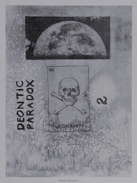 Carl Beam Artist Signed Limited Edition  Lithograph Print: "DEONTIC PARADOX 2"