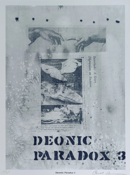 Carl Beam Artist Signed Limited Edition Lithograph Print: "DEONTIC PARADOX 3"