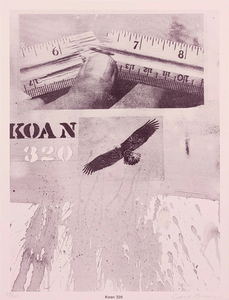 Carl Beam Artist Signed Limited Edition Lithograph Print: "KOAN 320"