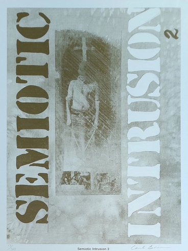 Carl Beam Artist Signed Limited Edition Lithograph Print: "SEMIOTIC INTRUSION 2" Carl Beam Artist Signed Limited Edition Lithograph Print: "SEMIOTIC INTRUSION 2"