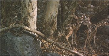 CARL BRENDERS 17X33 Secondary Market Art: "BROKEN SILENCE"