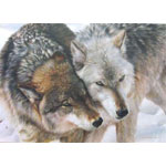 CARL BRENDERS 22X32 Secondary Market Art: "CHEEK TO CHEEK"