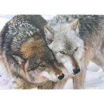 CARL BRENDERS 22X32 Secondary Market Art: "CHEEK TO CHEEK"