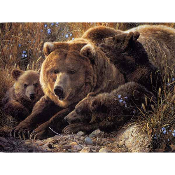 CARL BRENDERS 29X39 Secondary Market Art: "CLOSE TO MOM APGCNV"