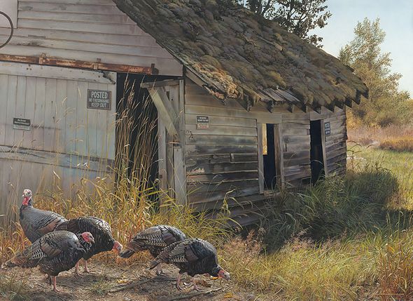 Carl Brenders Artist Signed Limited Edition Canvas Giclee:"No Trespassing"