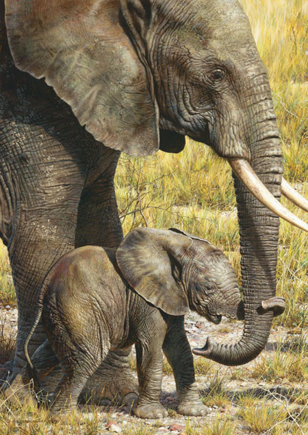 Carl Brenders Hand Signed and Numbered Limited Edition Print and Canvas Giclee:"Baby Mine"