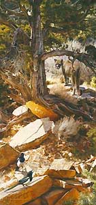 Carl Brenders Hand-signed and Numbered Limited Edition Print:"New to the Neighborhood"