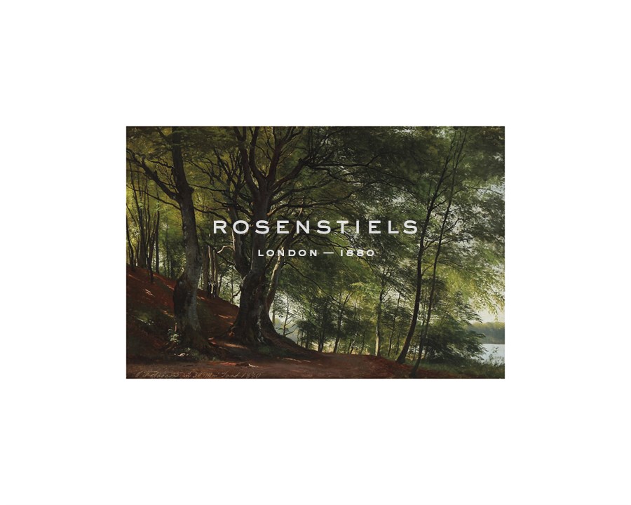 Carl Frederic Aagaard Hand Numbered Limited Edition Print on Paper :"Forest Scene from Soro, Denmark"