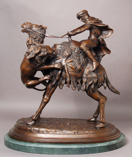 Carl Kauba Handcrafted Solid Bronze Sculpture:"Lawrence of Arabia"