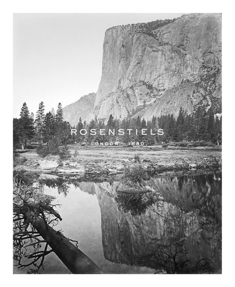 Carleton E Watkins Hand Numbered Limited Edition Print on Paper :"Mirror View - El Capitan, Yosemite"