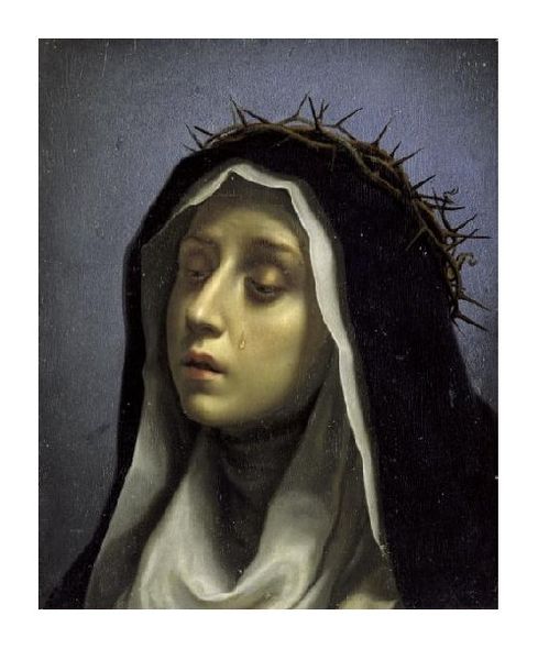 Carlo Dolci Fine Art Open Edition Gicl&eacute;e:"Saint Catherine of Siena"