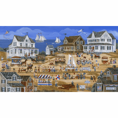 Carol Dyer Hand Signed and Numbered Limited Edition Lithograph " 4th of July Parade "