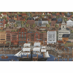 Carol Dyer Hand Signed and Numbered Limited Edition Lithograph " The Steamship Savannah "