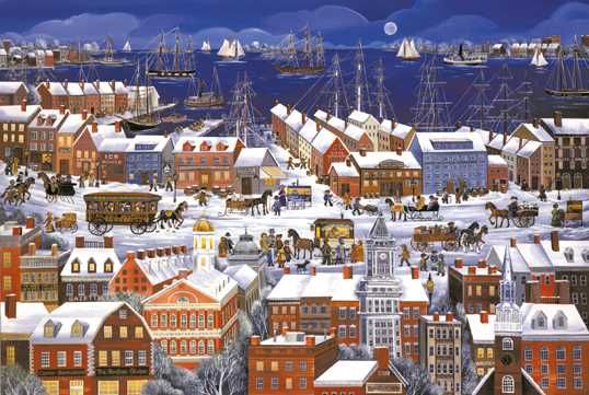 Carol Dyer Limited Edition Print:"Boston, A City By the Sea"