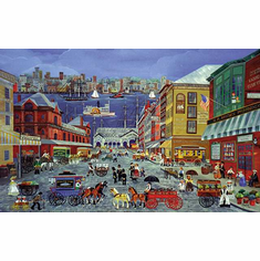 Carol Dyer Limited Edition Print:"Market Days On Fulton Street"