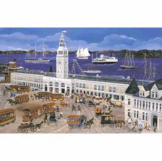Carol Dyer Limited Edition Print:"Port of San Francisco, Ferry House"