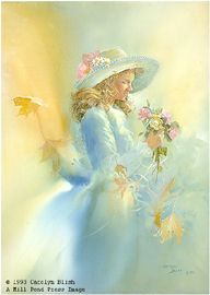 CAROLYN BLISH 19X27 Secondary Market Art: "SEASONS TURN"