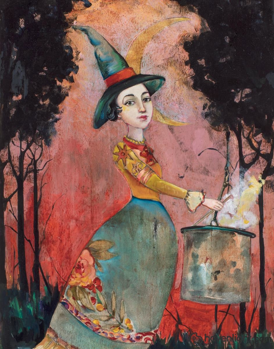 Cassandra Barney Fine Art Canvas Giclee: "Stirring Things Up"