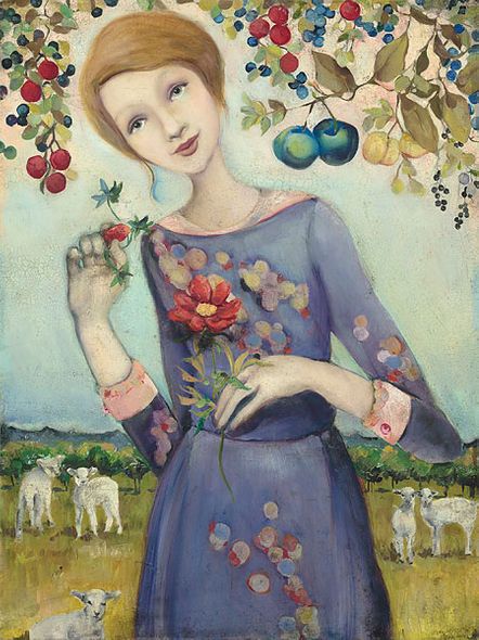 Cassandra Barney Handsigned and Numbered Limited Edition Canvas Giclee:"Presence"