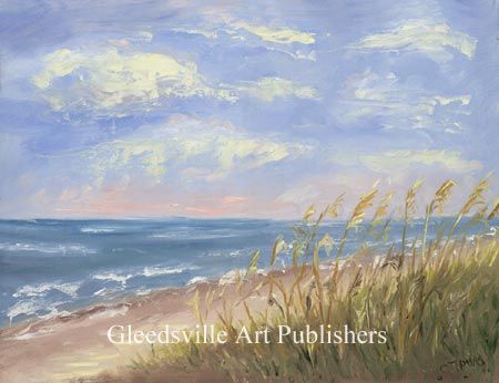 Catherine Thomas Handsigned and Numbered Limited Edition Gallery Giclee Paper: "Sea Side Breeze II"