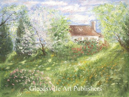 Catherine Thomas Handsigned and Numbered Limited Edition Gallery Giclee Paper: "Sunlit Path"