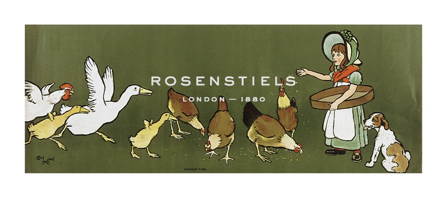 Cecil Aldin Hand Numbered Limited Edition Print on Paper :"Dinner Time"
