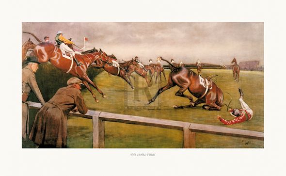 Cecil Aldin Hand Numbered Limited Edition Print on Paper :"The Canal Turn"