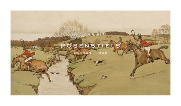 Cecil Aldin Hand Numbered Limited Edition Print on Paper :"The Cottesbrook Hunt (The Brook)"