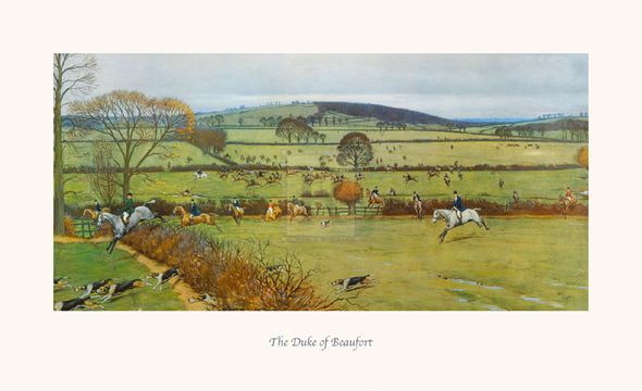 Cecil Aldin Hand Numbered Limited Edition Print on Paper :"The Duke Of Beaufort"