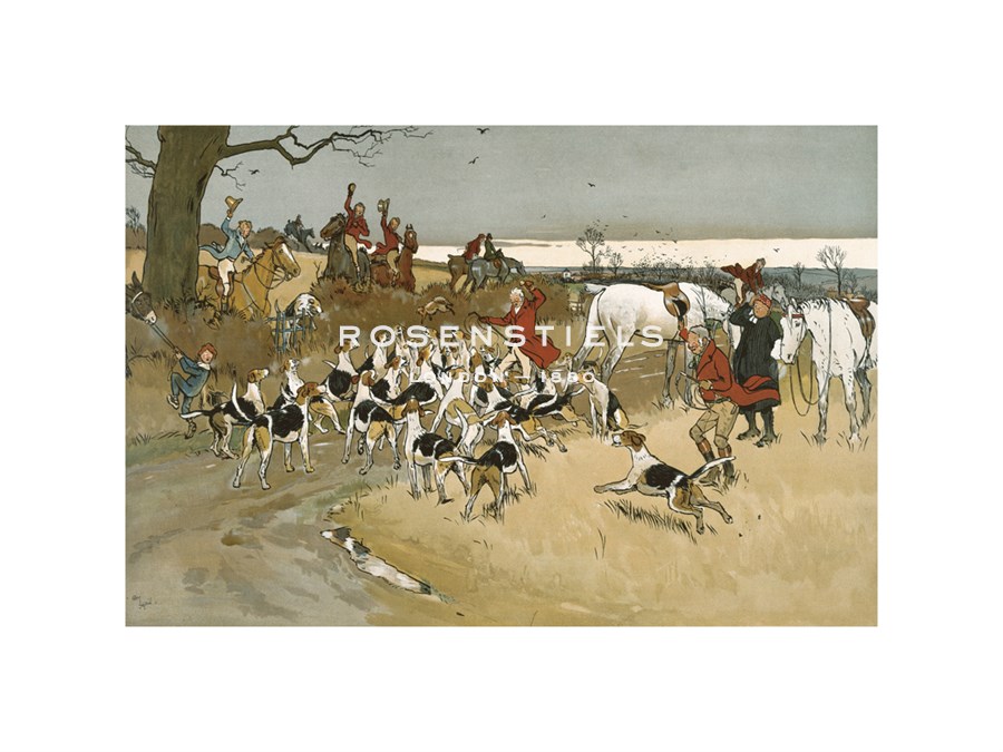 Cecil Aldin Hand Numbered Limited Edition Print on Paper :"The Fallowfield Hunt, The Death"