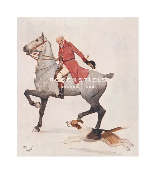 Cecil Aldin Hand Numbered Limited Edition Print on Paper :"The Huntsman"