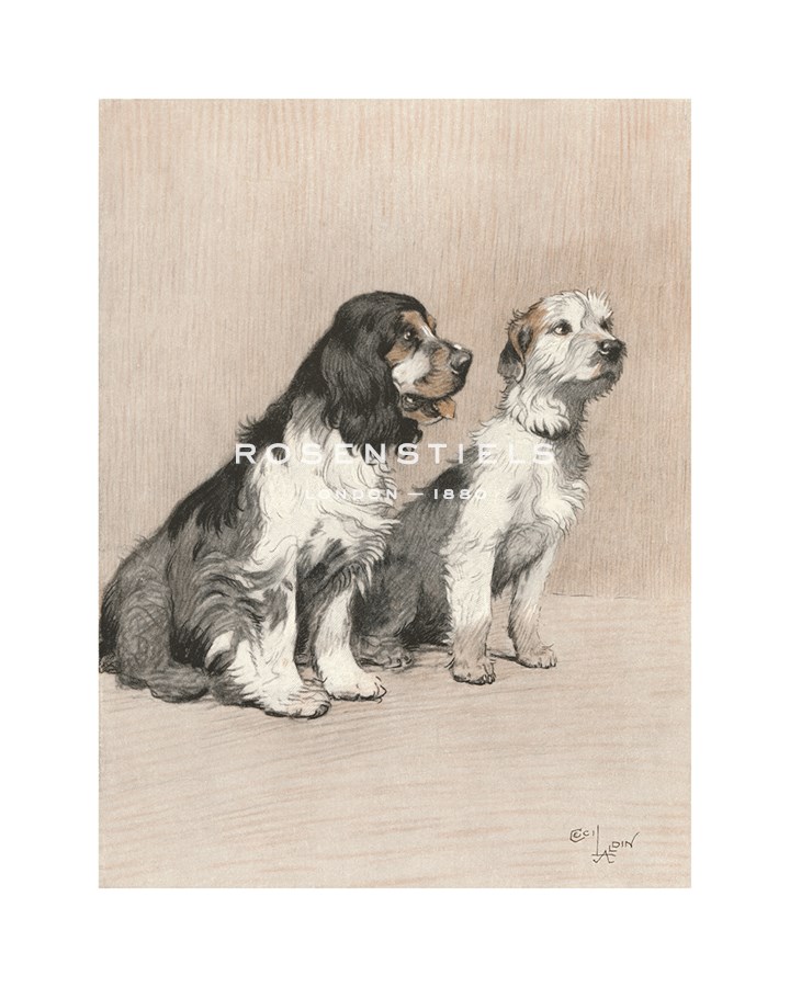 Cecil Aldin Hand Numbered Limited Edition Print on Paper :"The Two Sportsmen"