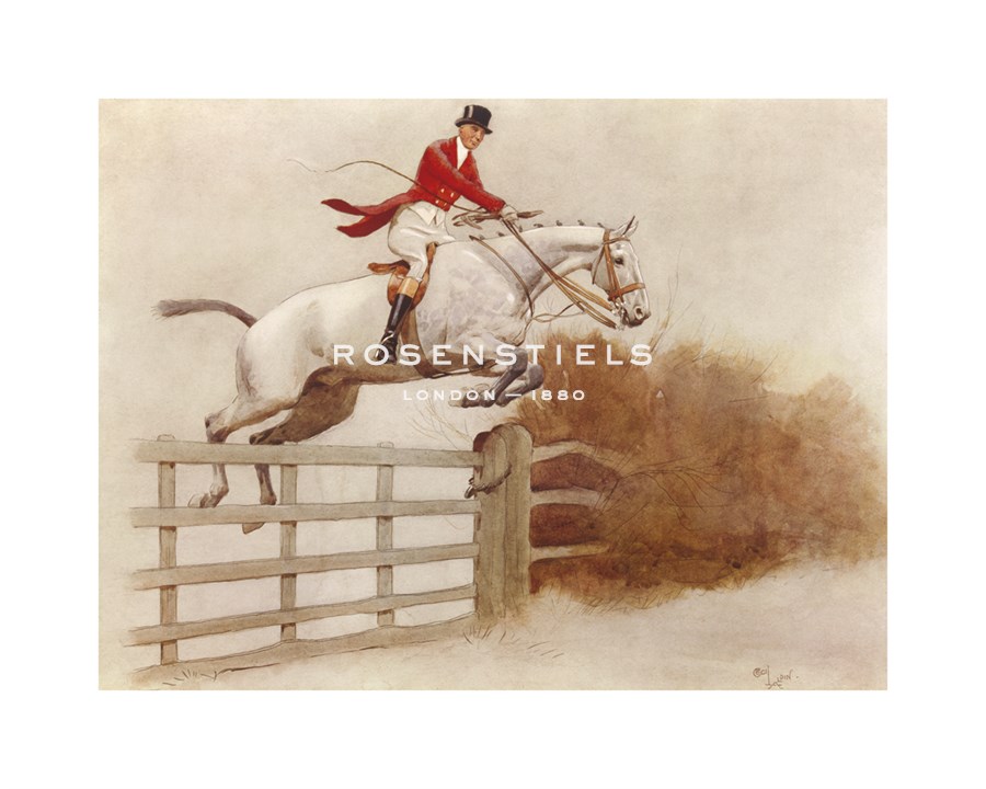 Cecil Aldin Hand Numbered Limited Edition Print on Paper :"Timber Topper"